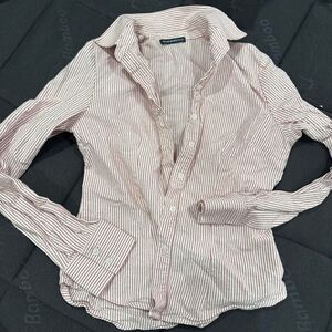 Brandy-melville Women's Red and White Shirt